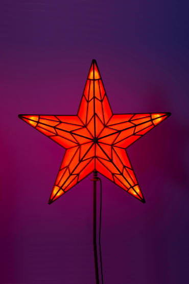 Звезда для ёлки Рубиновая премиум