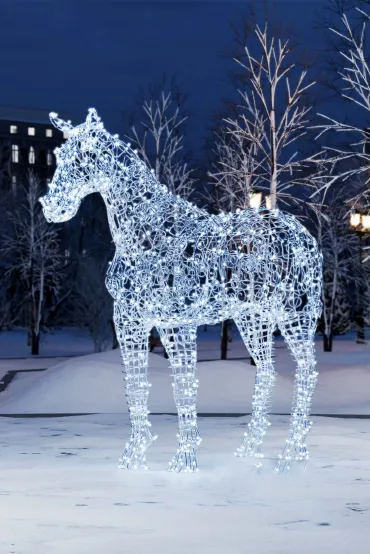 Светодиодная фигура Лошадь #2 объёмная