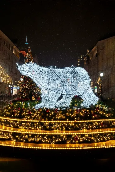 Светодиодная фигура Медведь #2 объёмная