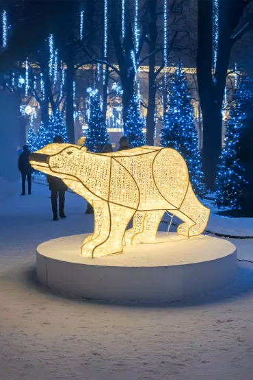 Светодиодная фигура Медведь #2 объёмная
