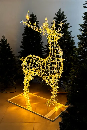 Светодиодная фигура Сибирский олень объёмный