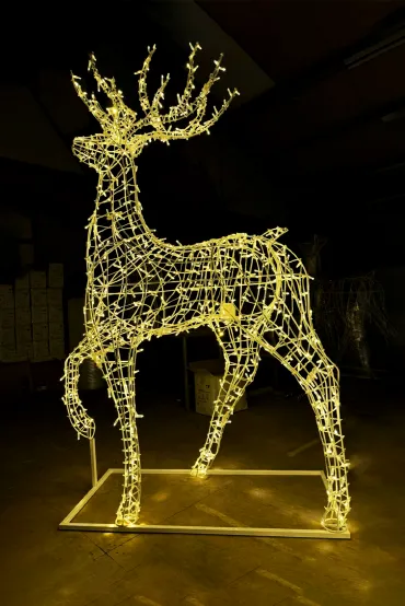 Светодиодная фигура Семья оленей объёмная