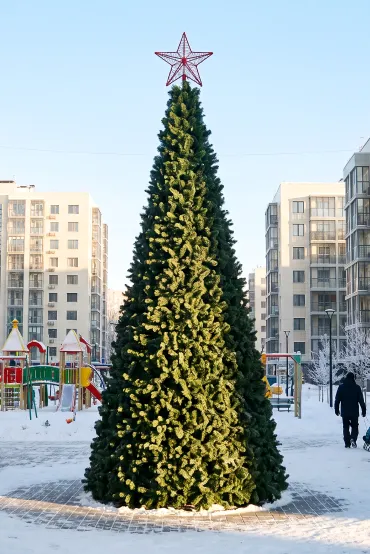 Уличная ель Уральская каркасная зелёная Уличная ель Уральская каркасная зелёная